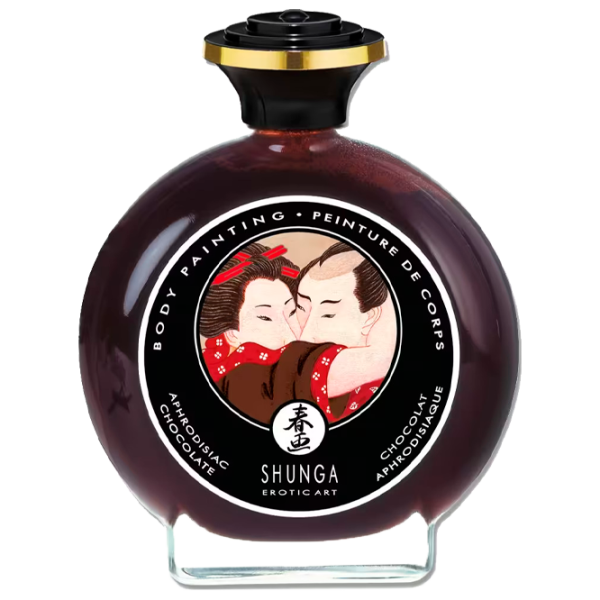 Масло для массажа Shunga Body Painting 100 мл/ Шоколад/ Прозрачный photo 1