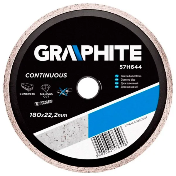 Диск алмазный сплошной Graphite 57H644  photo 1 Диск алмазный сплошной Graphite 57H644  photo 1