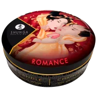 Массажная свеча Shunga Mini Romance Candle 30 мл/ Клубника/ Белый