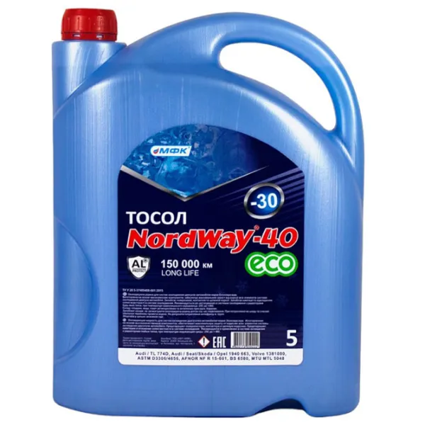 Антифриз NordWay Eco- 40 00588766 5 л Синий photo 1 Антифриз NordWay Eco- 40 00588766 5 л Синий photo 1