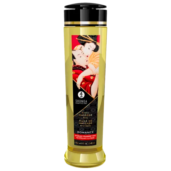 Ulei pentru masaj Shunga ShuOil Romance 0.24l/ Strawberry/ Yellow photo 1 Ulei pentru masaj Shunga ShuOil Romance 0.24l/ Strawberry/ Yellow photo 1