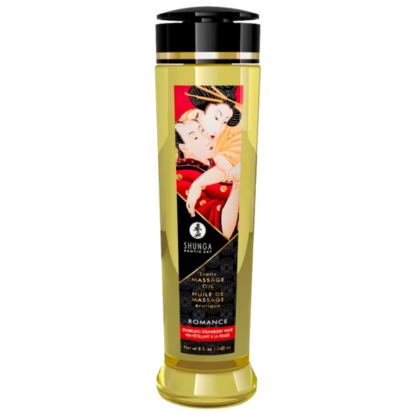 Ulei pentru masaj Shunga ShuOil Romance 0.24l/ Strawberry/ Yellow photo 1 Ulei pentru masaj Shunga ShuOil Romance 0.24l/ Strawberry/ Yellow photo 1