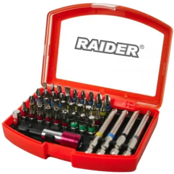 Набор бит Raider 16754 Количество в наборе - 42 photo 1 Набор бит Raider 16754 Количество в наборе - 42 photo 1