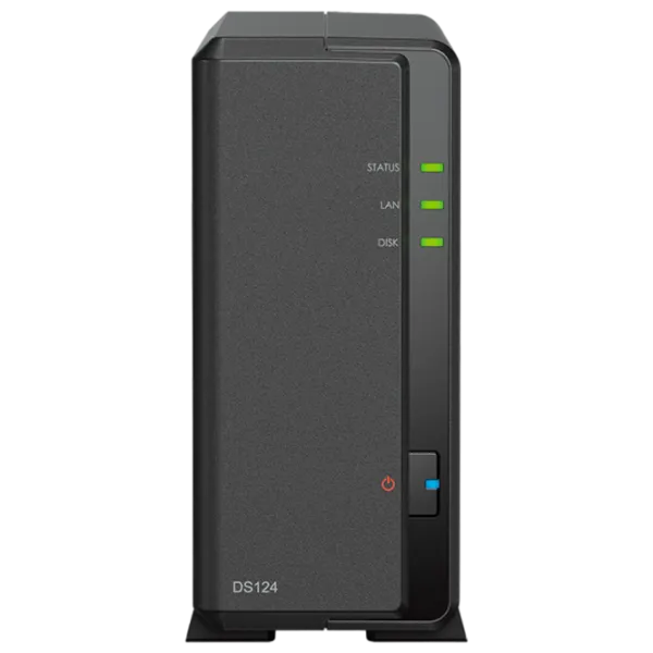 Сетевое хранилище Synology DS124 Черный photo 1