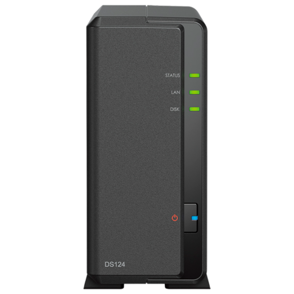 Сетевое хранилище Synology DS124 Черный photo 1