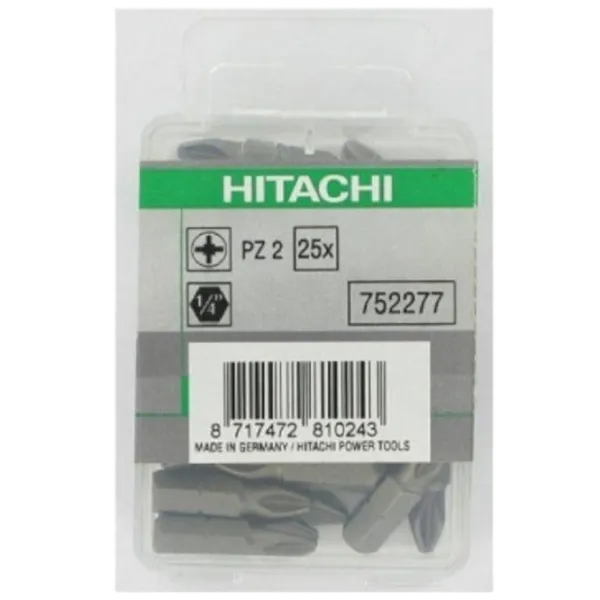 Набор бит Hitachi 752277 Количество в наборе - 25 photo 1