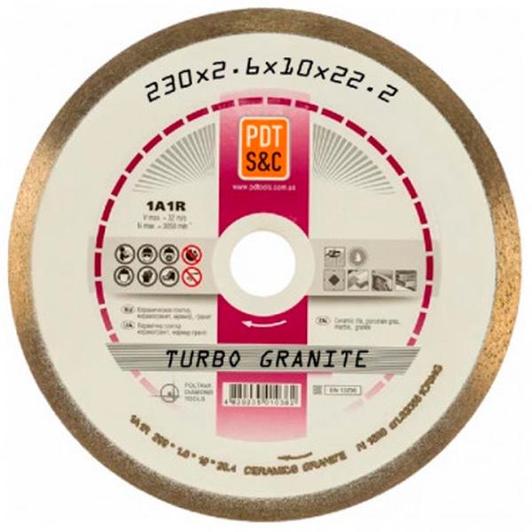 Диск алмазный сплошной PDT 810600TGRu1А1R  photo 1