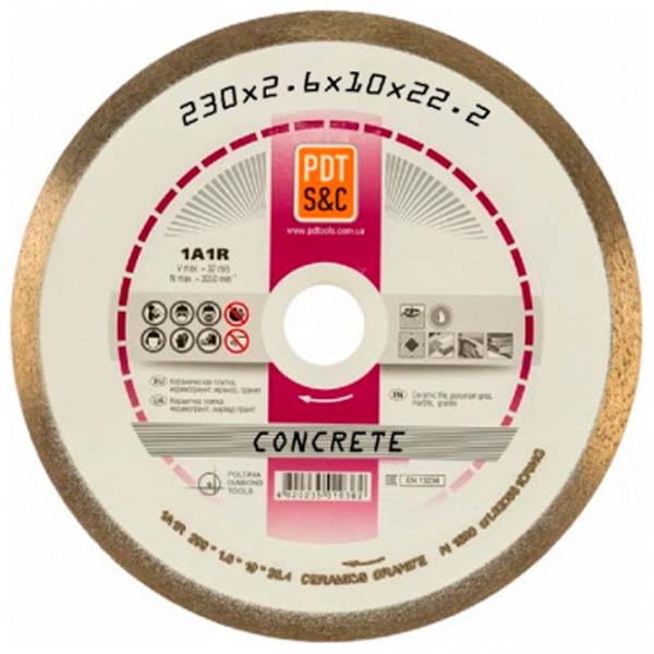 Диск алмазный сплошной PDT 830600CRTu1A1RSS/C3  photo 1