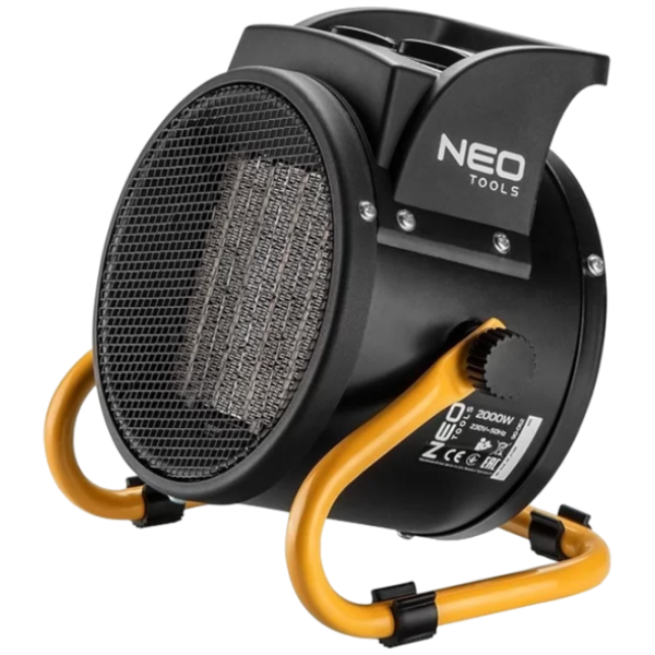 Тепловая пушка Электрическая NEO Tools 52712 2000 Вт/ 30 м²/ 197 м³/ ч photo 1