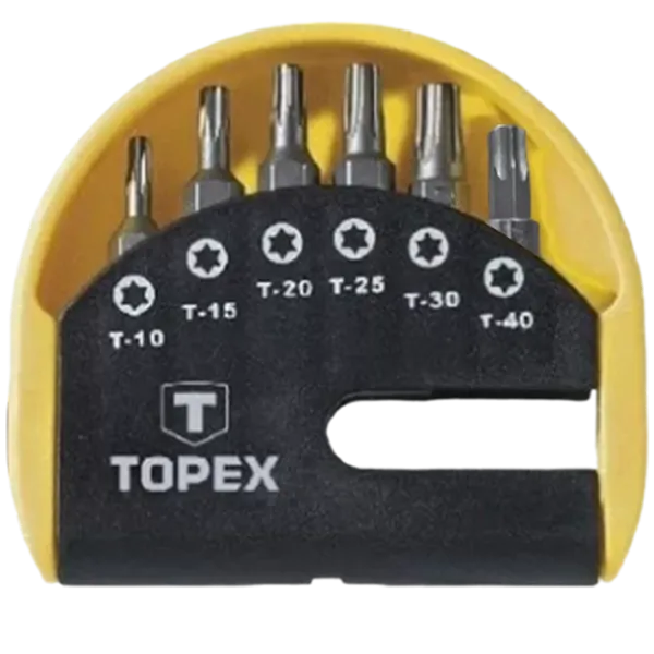 Набор бит Topex 39D350 Количество в наборе - 7 photo 1 Набор бит Topex 39D350 Количество в наборе - 7 photo 1