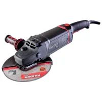 Шлифовальная машина Raider RDP-AG65 Угловая/ 2400 Вт/ Черный