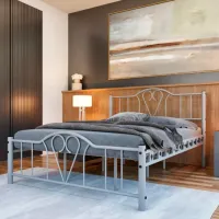 Pat Magnus Orkide 160 x 200 cm/ Metal/ Gray