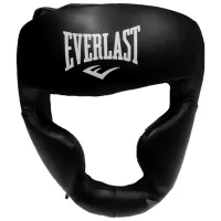 Защитный шлем для бокса Everlast ELS784BK L/ Кожа