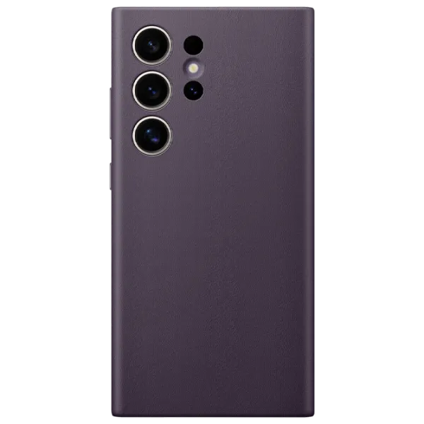 Husă pentru smartphone Samsung Galaxy S24 Ultra Samsung/ Back/ Piele ecologică/ Dark Violet photo 1