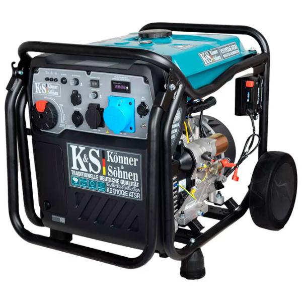 Генератор Könner & Söhnen KS 8100iE ATSR 220 В Бензин/ 8 кВт photo 1