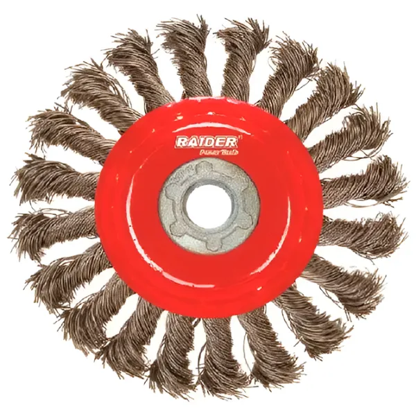 Perie disc din sârmă răsucită Raider 171109 150 mm photo 1 Perie disc din sârmă răsucită Raider 171109 150 mm photo 1