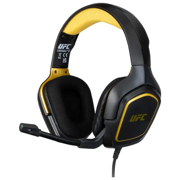Наушники Konix UFC Черный Желтый Проводная/ Игровой photo 1