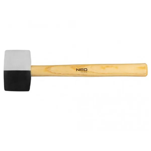 Молоток для укладки плитки NEO Tools 25-067 Резина, пластик/ Дерево/ 580 мм photo 1