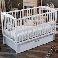 Pat pentru copii Dubok Veseolka 0 luni - 5 ani/ White