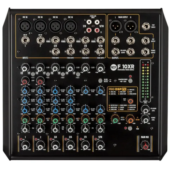 Mixer Analog RCF F10 XR pasiv / 20 Hz - 20 kHz / Black photo 1