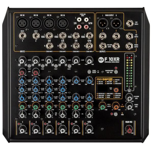 Mixer Analog RCF F10 XR pasiv / 20 Hz - 20 kHz / Black photo 1
