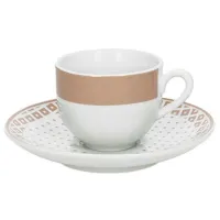 Чашка Tognana Olimpia Righe 80 мл/ Керамика/ Белый