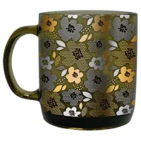 Кружка Glass Ink Verso Design 420 мл/ Стекло/ Дымчатый прозрачный