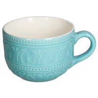 Cană Tognana Relief Avio 600 ml/ Ceramică/ Blue