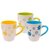 Кружка PS Цветы 400 мл/ Керамика/ Разноцветный