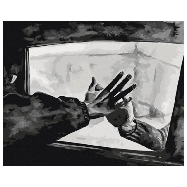 Картина по номерам BrushMe Язык тела 4 50 x 40 см/ Горизонтальная photo 1