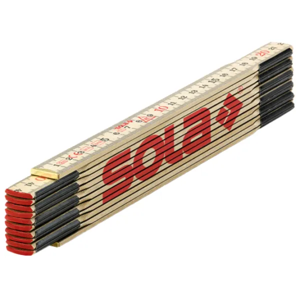 Складная линейка Sola 2.4/ 12 200 мм Прямоугольная/ Дерево photo 1