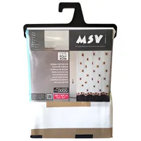 Perdea de duș MSV Squares 200 x 180 cm/ Poliester/ White