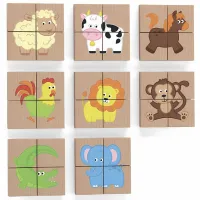 Puzzle magnetic VIGA Animale 1.5+/ Numărul de piese: 32