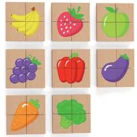 Puzzle magnetic VIGA Fructe 1.5+/ Numărul de piese: 32