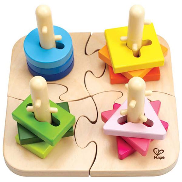 Puzzle Hape Creative 1.5+/ Количество деталей: 16 photo 1