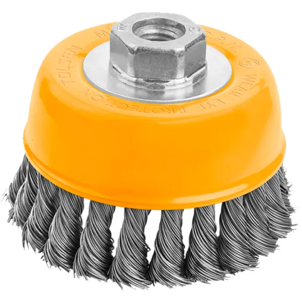 Проволочная чашечная щётка Tolsen 77613 125 мм photo 1