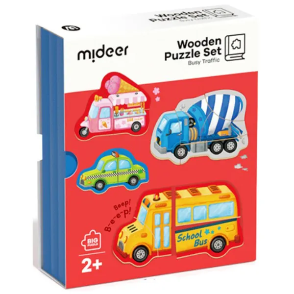 Puzzle Mideer Загруженный трафик 2+/ Количество деталей: 7 photo 1 Puzzle Mideer Загруженный трафик 2+/ Количество деталей: 7 photo 1