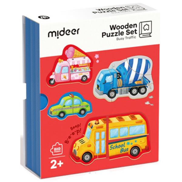 Puzzle Mideer Загруженный трафик 2+/ Количество деталей: 7 photo 1 Puzzle Mideer Загруженный трафик 2+/ Количество деталей: 7 photo 1