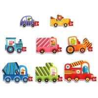 Set de puzzle-uri Mideer Transport 2+/ Numărul de piese: 32