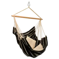 Scaun-hamac Amazonas Brasil Mocca 4030454002165 150 kg/ Bumbac/ Black