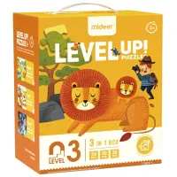 Set de puzzle-uri Mideer Scene cu animale 3+/ Numărul de piese: 89 