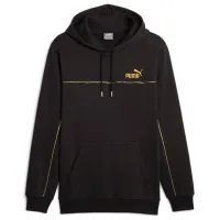 Толстовка для мужчин Puma Ess+ Minimal Gold Fl Прямой/ Черный