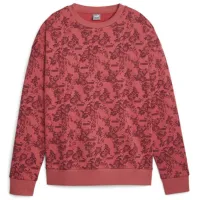 Hanorac pentru femei Puma Ess+ Floral Vibes Aop Crew Fl Red
