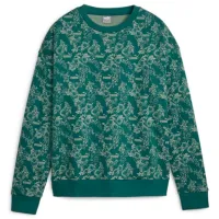 Hanorac pentru femei Puma Ess+ Floral Vibes Aop Crew Fl Green