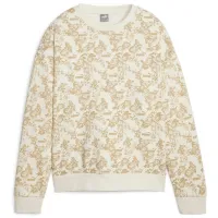 Hanorac pentru femei Puma Ess+ Floral Vibes Aop Crew Fl Beige