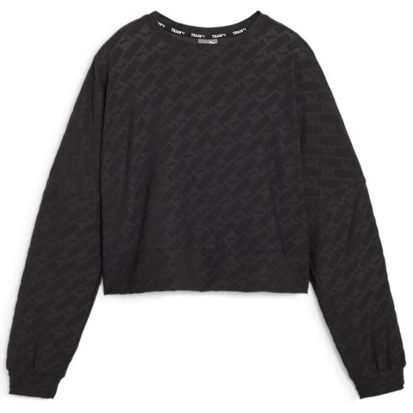 Толстовка для женщин Puma Fit Branded Crew Осень - Зима/ Черный photo 1