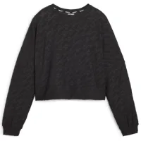 Толстовка для женщин Puma Fit Branded Crew Осень - Зима/ Черный