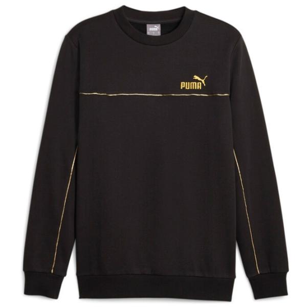 Толстовка для мужчин Puma Ess+ Minimal Gold Crew Fl Прямой/ Черный photo 1