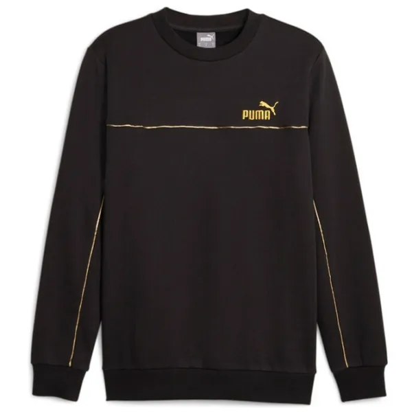 Толстовка для мужчин Puma Ess+ Minimal Gold Crew Fl Прямой/ Черный photo 1