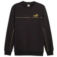 Толстовка для мужчин Puma Ess+ Minimal Gold Crew Fl Прямой/ Черный